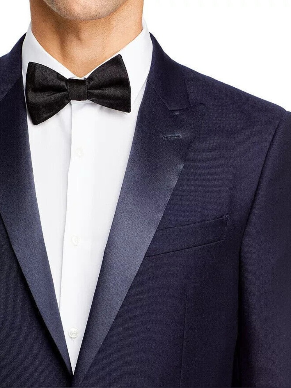 John Varvatos Peak Lapel Bleecker St tuxedo blazer jacket in navy